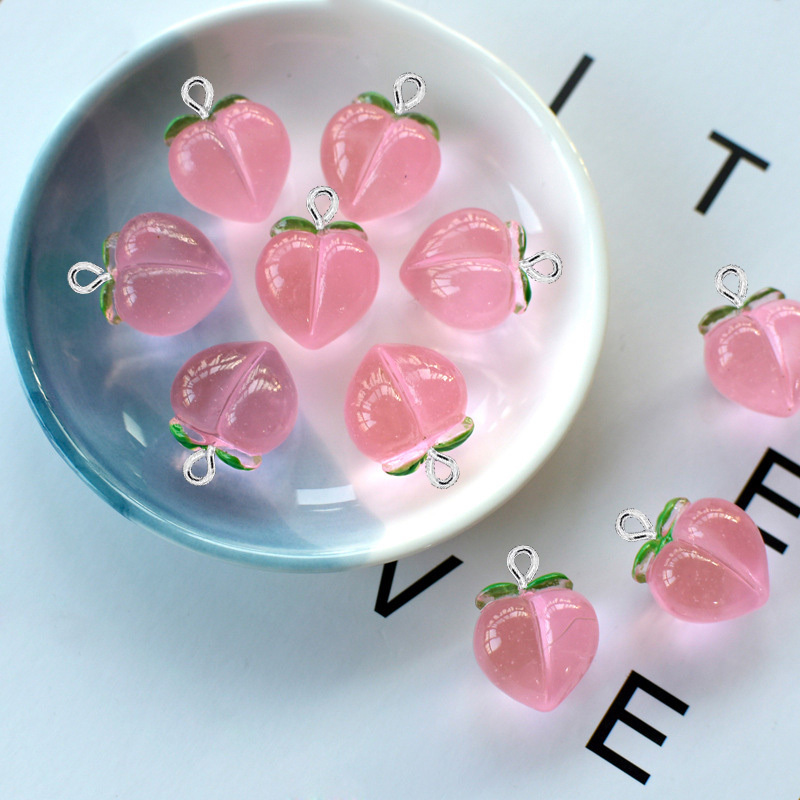 Resin Craft Projects - 10 шт. Новые прозрачные персиковые плоские