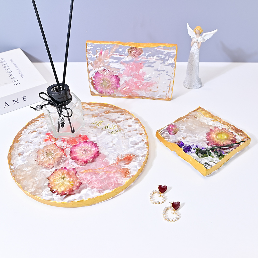 Coaster Mold Round - Форма «сделай сам», кристаллическая смола, рождественская