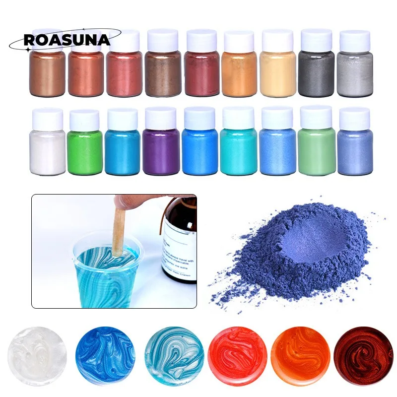 Resin Pigment Set - 24-цветный слюдяной жемчужный порошок для эпоксидной