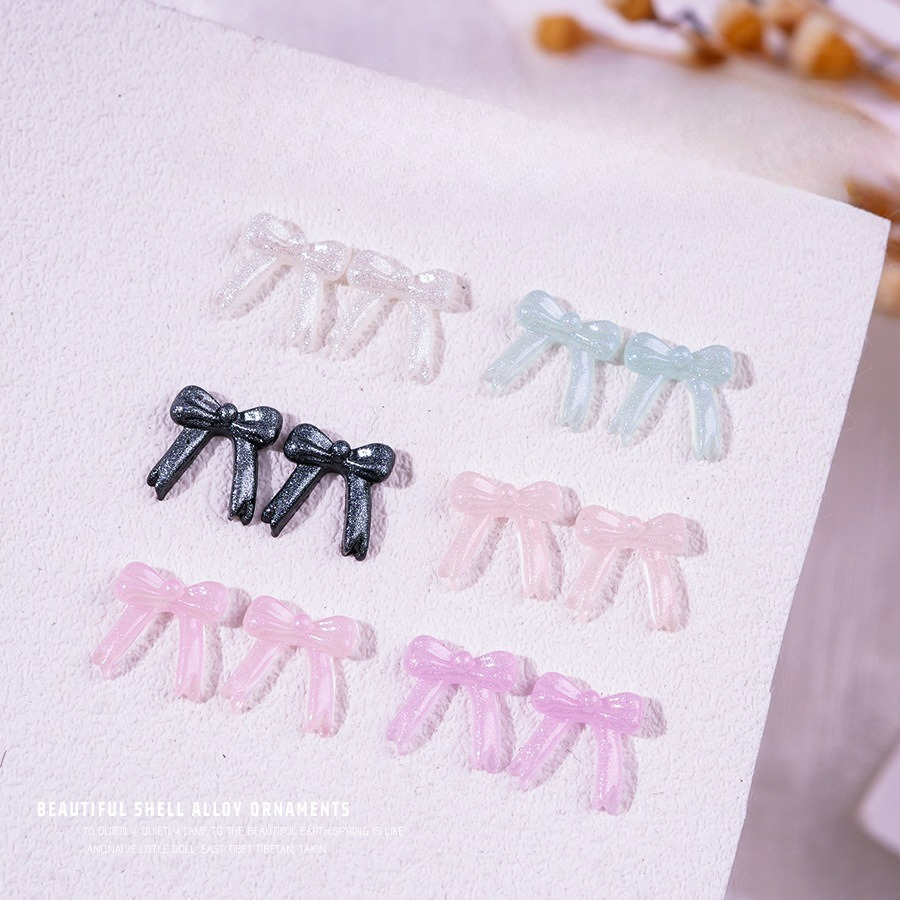 Resin Glitter Pack - 100 шт./упаковка. Новые блестящие бантики, светящиеся