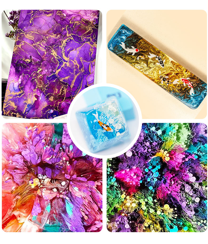 10 мл спиртовые чернила, худож – обзор и цена Resin Pigment Set