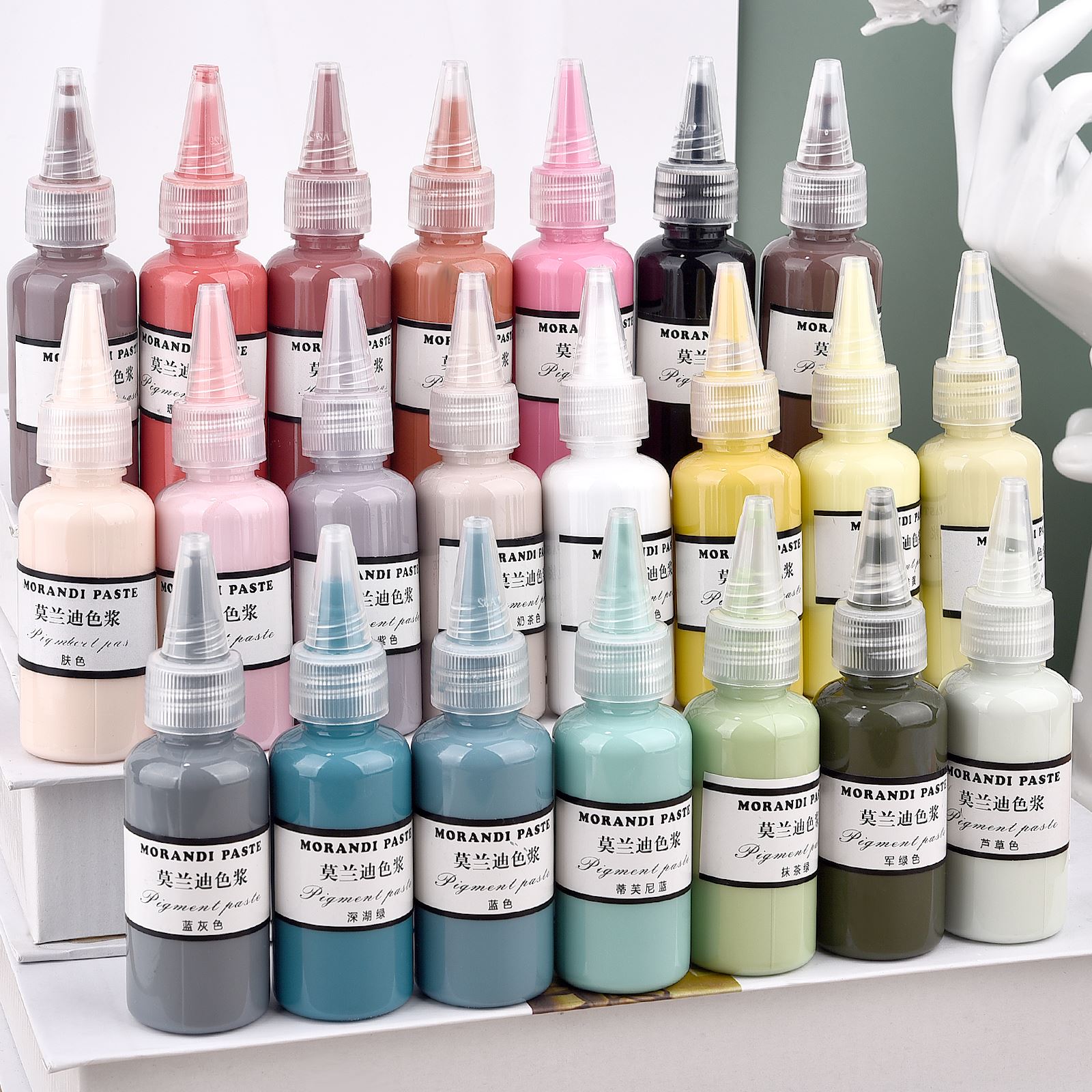 Цвета Morandi, пигменты из жид – обзор и цена Resin Pigment Set
