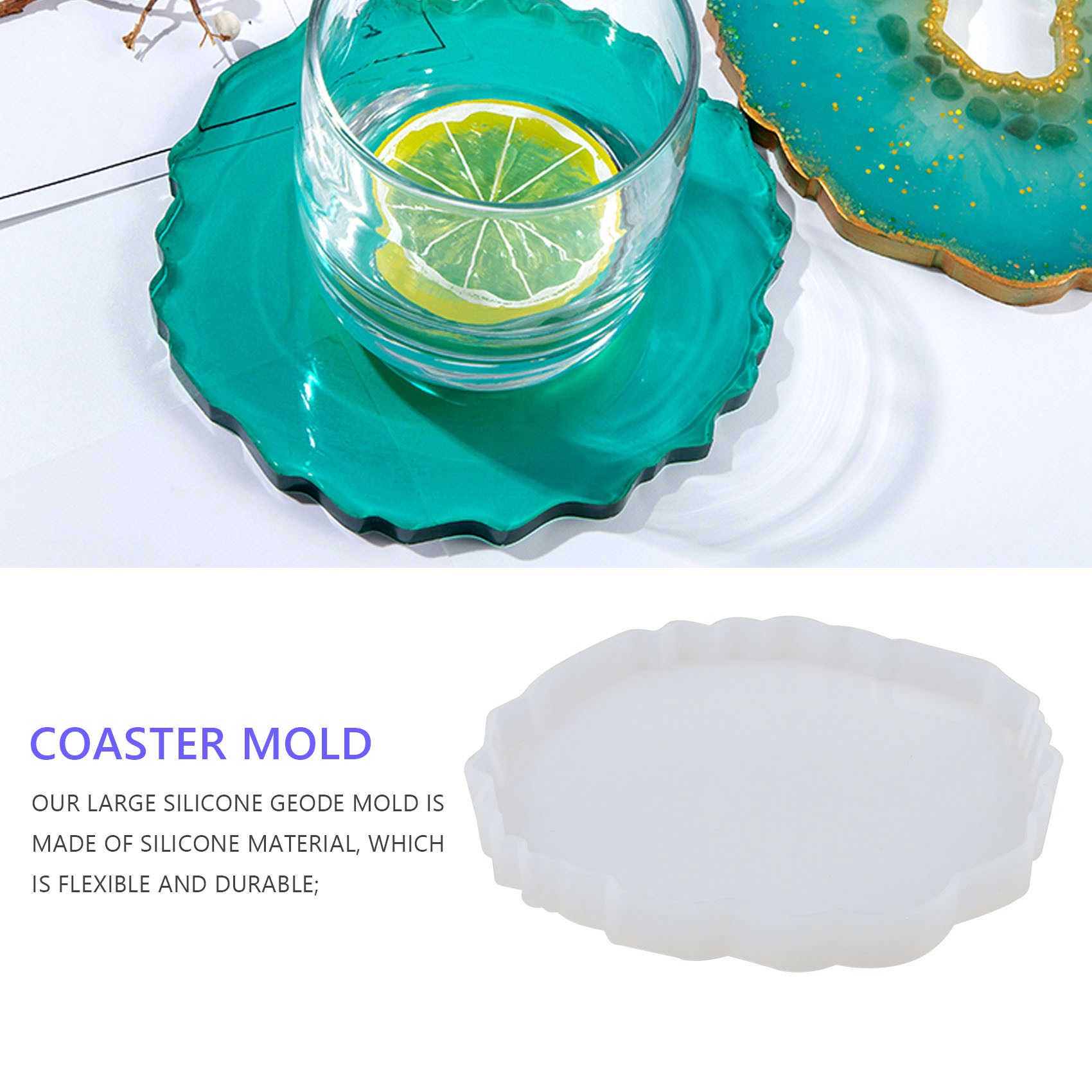 A58Z Набор из 6 силиконовых фо – обзор и цена Geode Mold Silicone