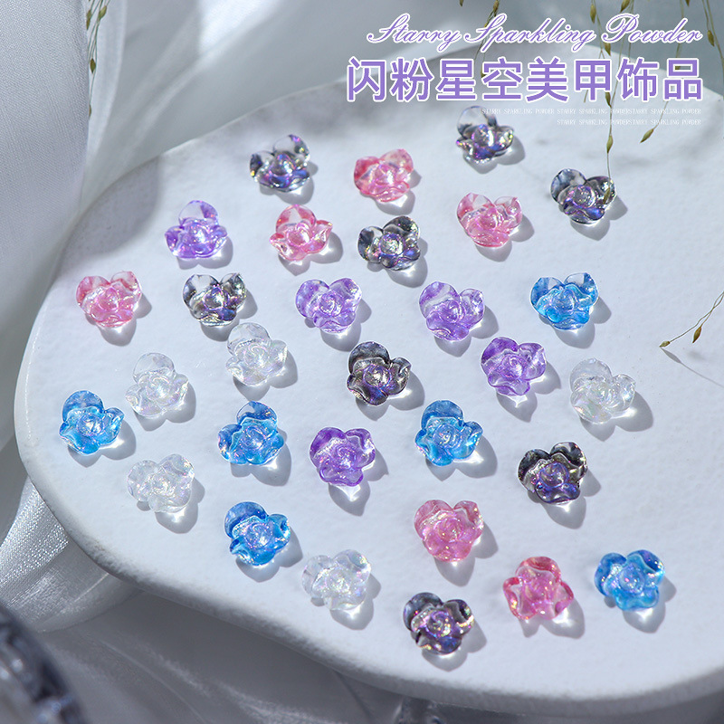 50 шт./упаковка, 10x10 мм, мел – обзор и цена Resin Glitter Pack