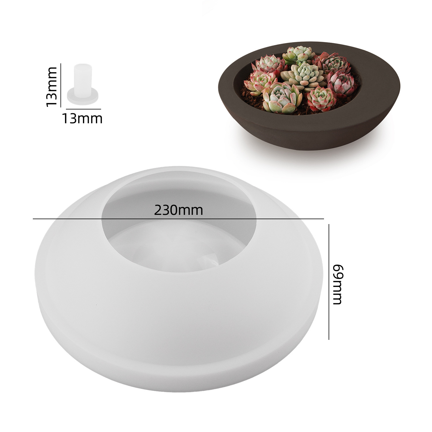 1 шт. нерегулярная круглая сил – обзор и цена Coaster Mold Round