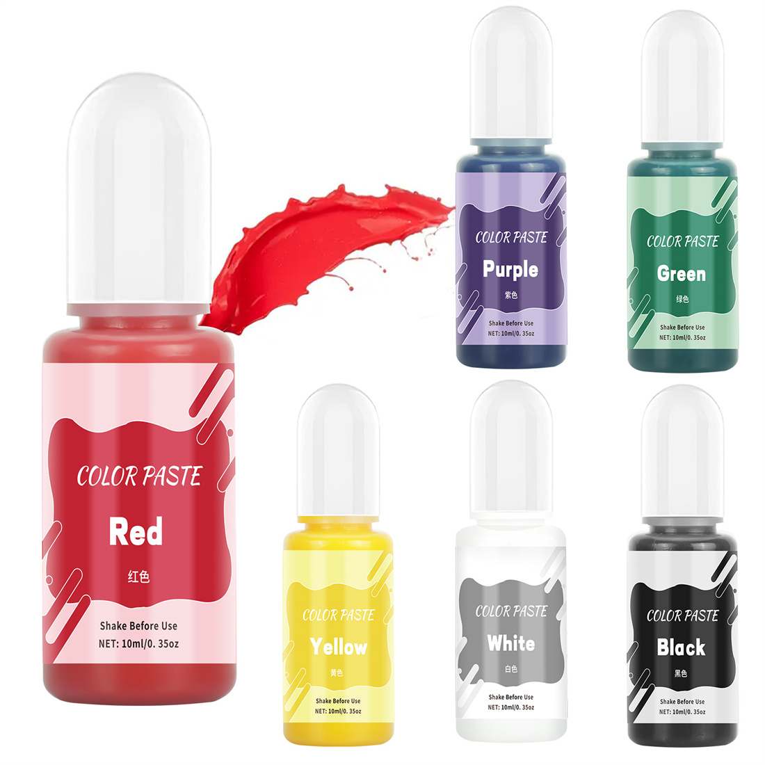 10 мл однотонная паста, пигмен – обзор и цена Resin Pigment Set
