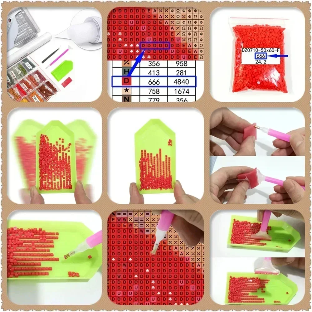 Набор для алмазной вышивки 5D  – обзор и цена Resin Craft Kit