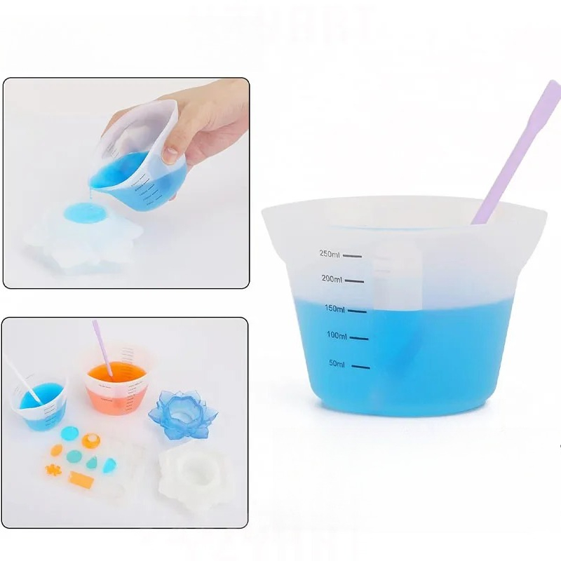 1 шт. Креативные простые силик – обзор и цена Mixing Cup Silicone
